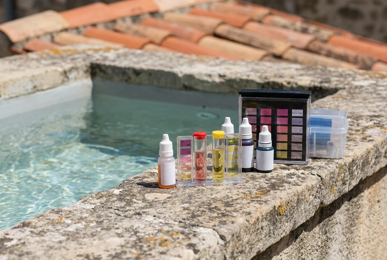 Chlore dans l'eau à Aigues-Mortes